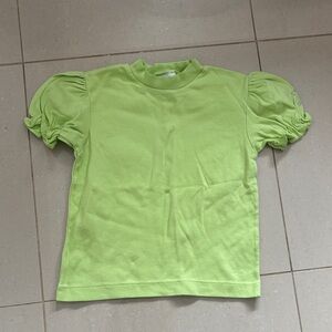 OshKosh B'gosh Lime Green Puff Sleeve Tee